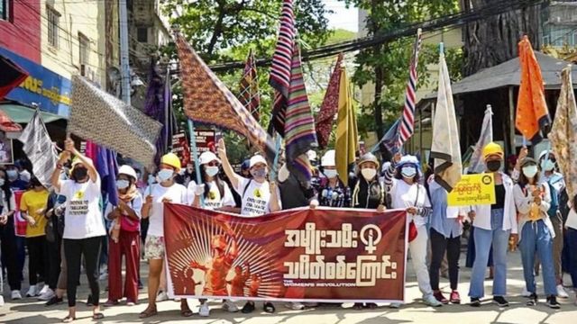 میانمار احتجاج