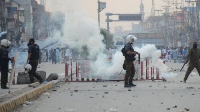 تحریک لبیک کا مظاہرہ