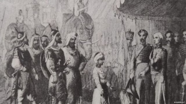 ہیرے کے ساتھ دس سالہ دلیپ سنگھ