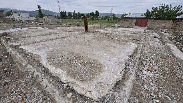 اسامہ بن لادن سے منسوب کمپاؤنڈ کی زمین