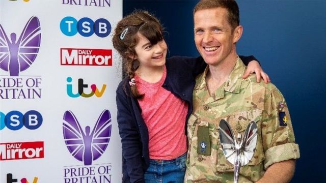 Major Chris Brannigan won the ITV National Pride of Britain fundraiser award in 2020