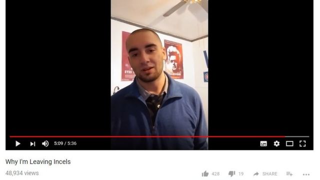 A Jack Peterson video from YouTube entitled 'Why I'm Leaving Incels'