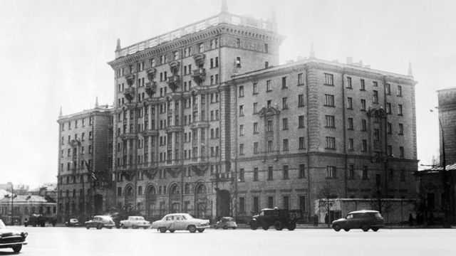 US Embassy on Novinsky Boulevard in Moscow, circa 1964