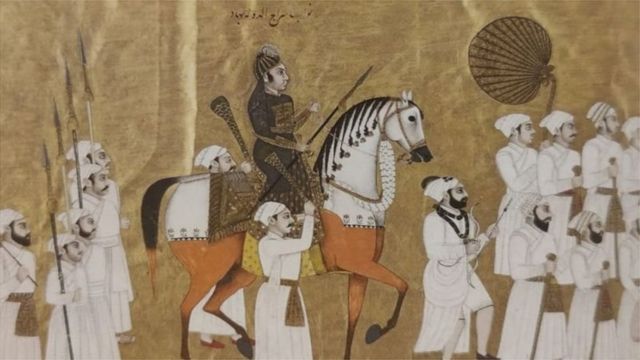 سراج الدولہ اپنے سپاہیوں کے ساتھ