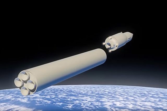 A display of Russia's Avangard hypersonic boost-glide weapon
