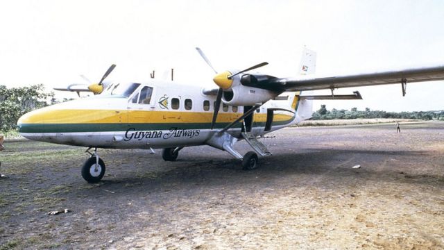 لیو ریان کا وہ طیارہ جس پر وہ جونز ٹاؤن پہنچے تھے