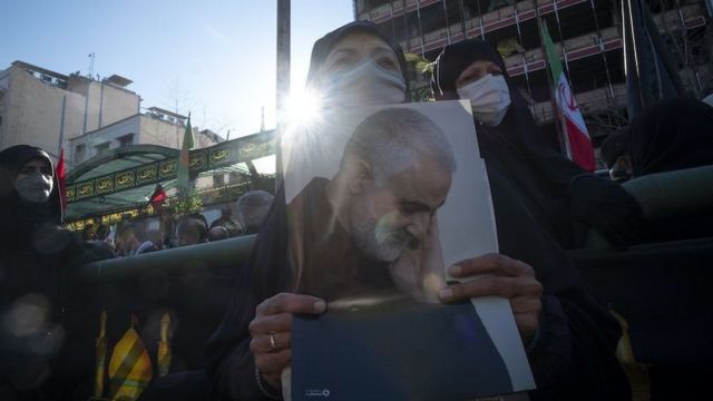 ایرانی جرنیل قاسم سلیمانی کو ڈرون حملے میں ہی ہلاک کیا گیا تھا