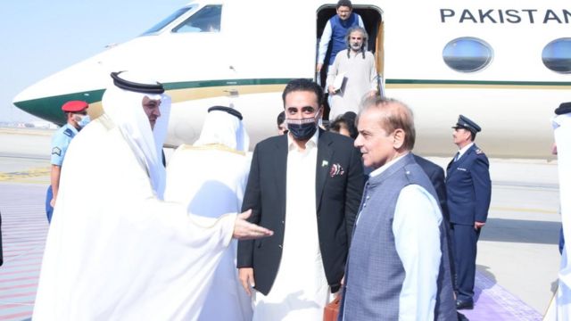 شہباز شریف، بلاول بھٹو اور وفد کے دیگر اراکین