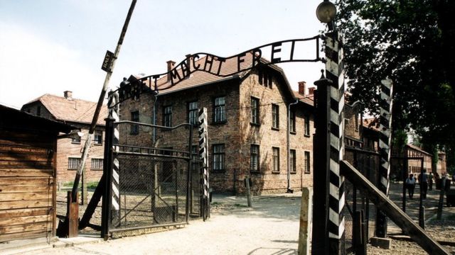 The-Arbeit-macht-frei-gate-at-Auschwitz.