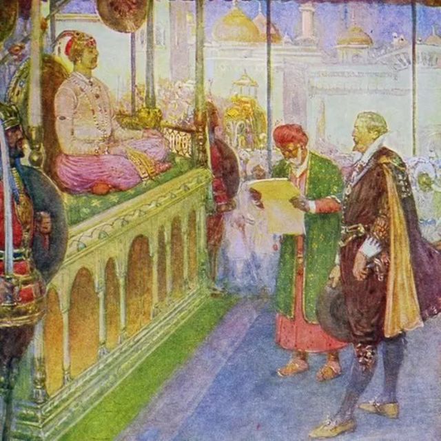 سر رو شہنشاہ جہانگیر کے دربار میں