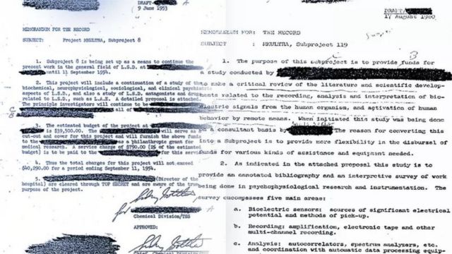 ایم کے الٹرا پراجیکٹ پر سی آئی اے کی دستاویزات