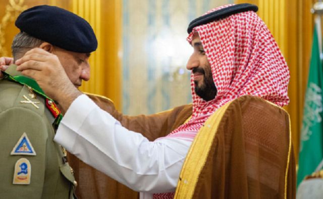 باجوہ، محمد بن سلمان، سعودی عرب