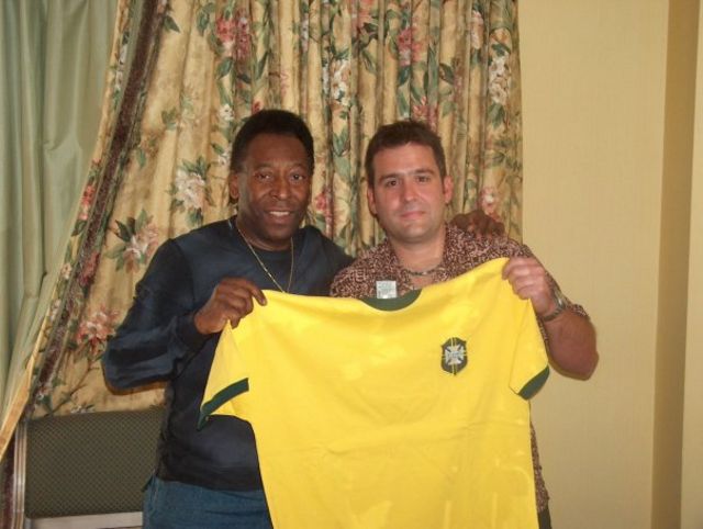 pele and the author