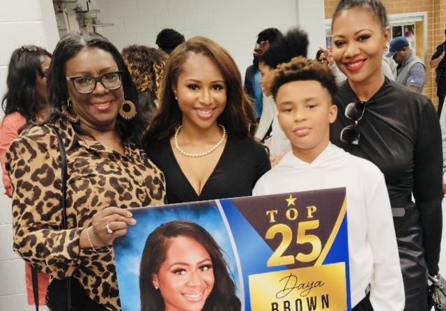 Daya Brown at Westlake High School in Atlanta Georgia at the Senior Awards Ceremony