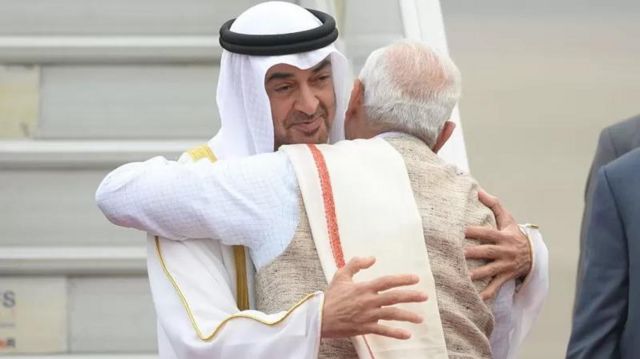 وزیراعظم مودی اور خلیفہ بن زاید ال نہیان