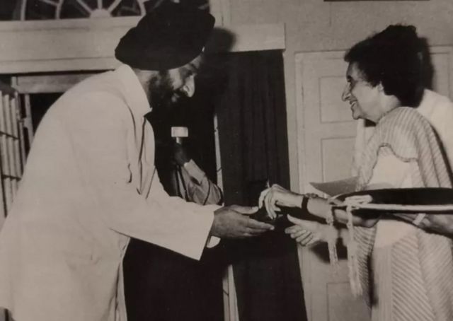 اندرا گاندھی اور سدھو