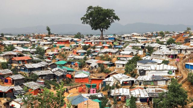 Rohingya refugee camps in Cox's Bazar in Bangladesh