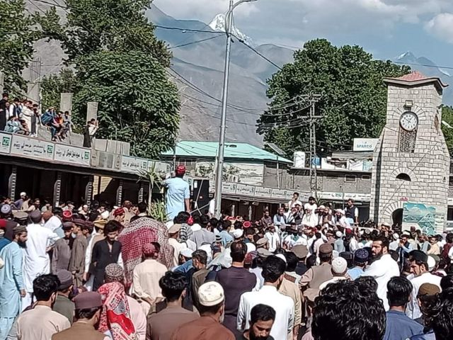 گلگت بلتستان میں احتجاج